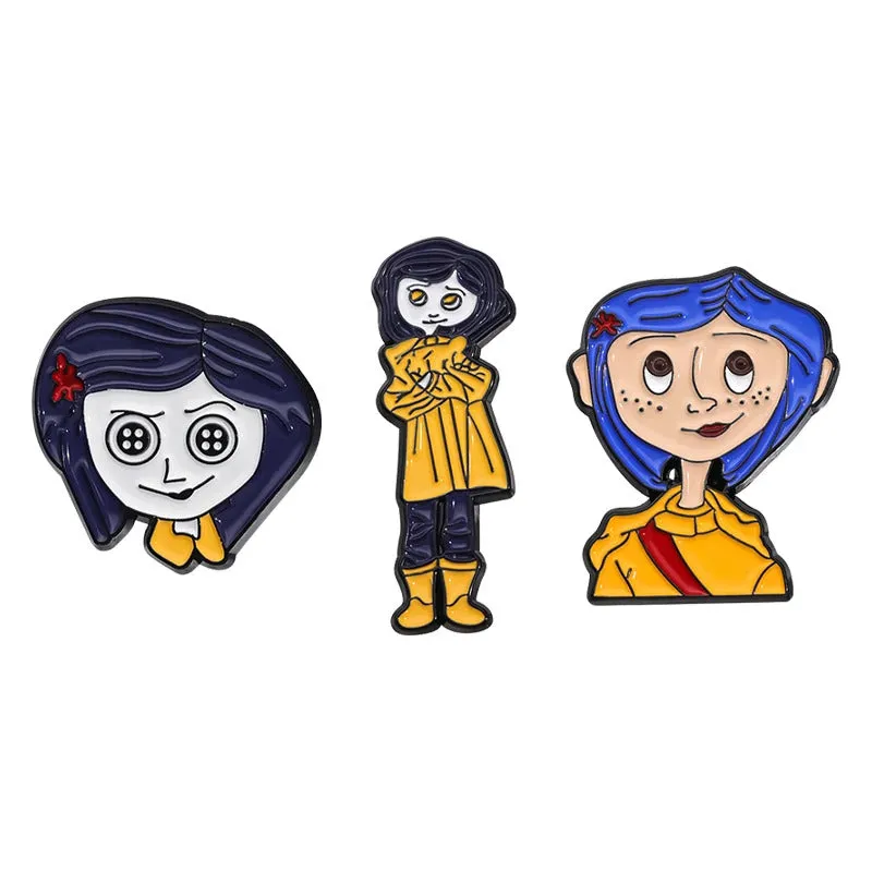 Cartoon Anime Characters Enamel Pins Custom Cute Little Monk Brooches Lapel Badges Funny Jewelry Gift for Friends