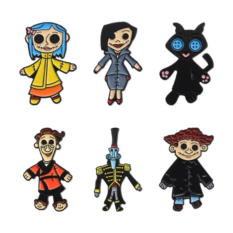 Cartoon Anime Characters Enamel Pins Custom Cute Little Monk Brooches Lapel Badges Funny Jewelry Gift for Friends