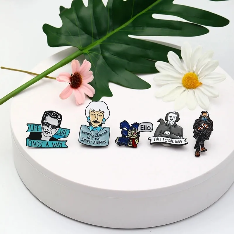 Cartoon Style Modern Style Pin Cartoon Character Alloy Enamel Unisex Brooches