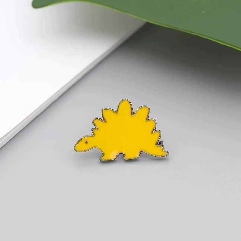 Cartoon Style Pin Dinosaur Alloy Enamel Metal Unisex Brooches