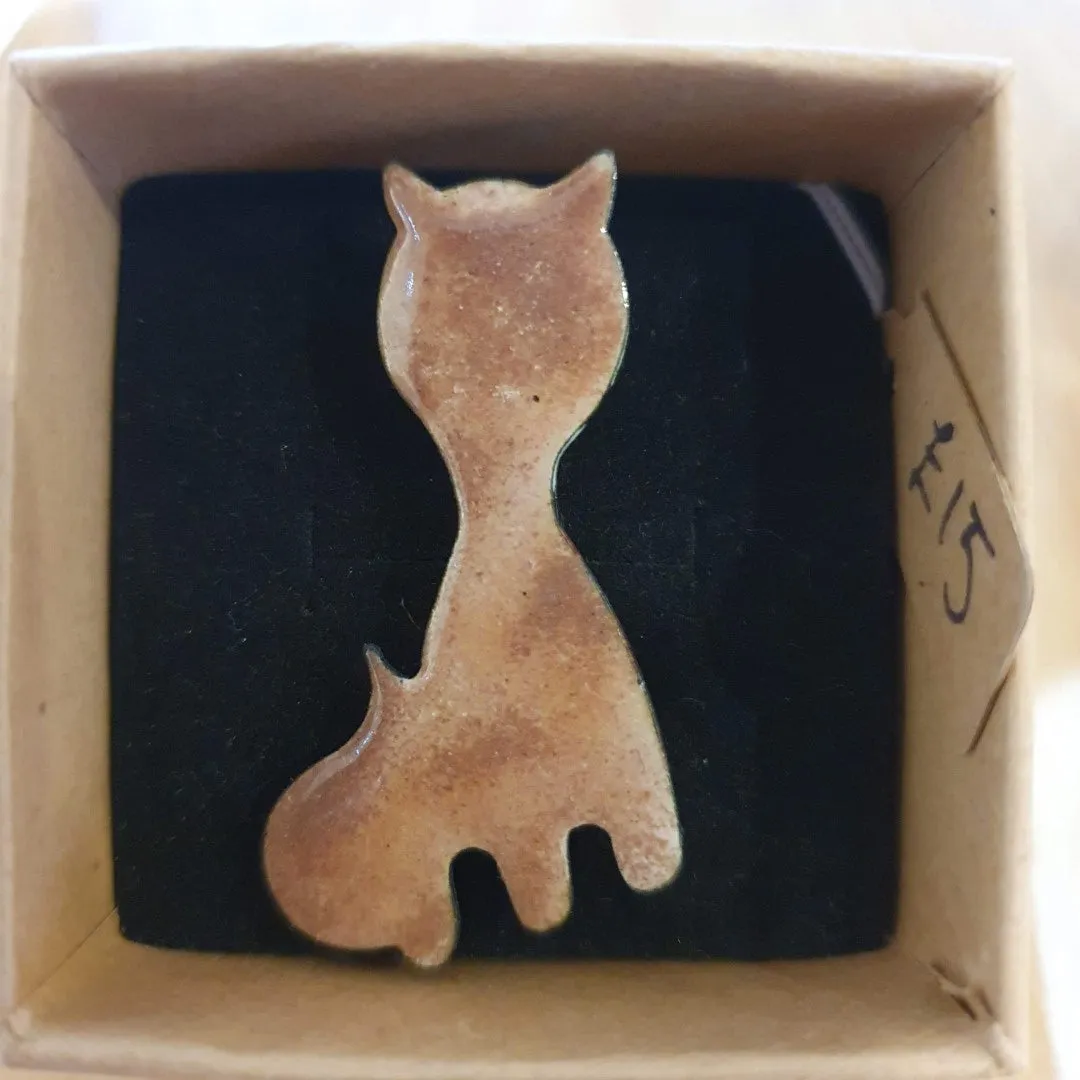 Cat Enamel Brooches - by Jennifer Crockett - JayCee Designs