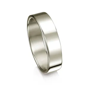 Contemporary 5mm Wedding Ring in Platinum