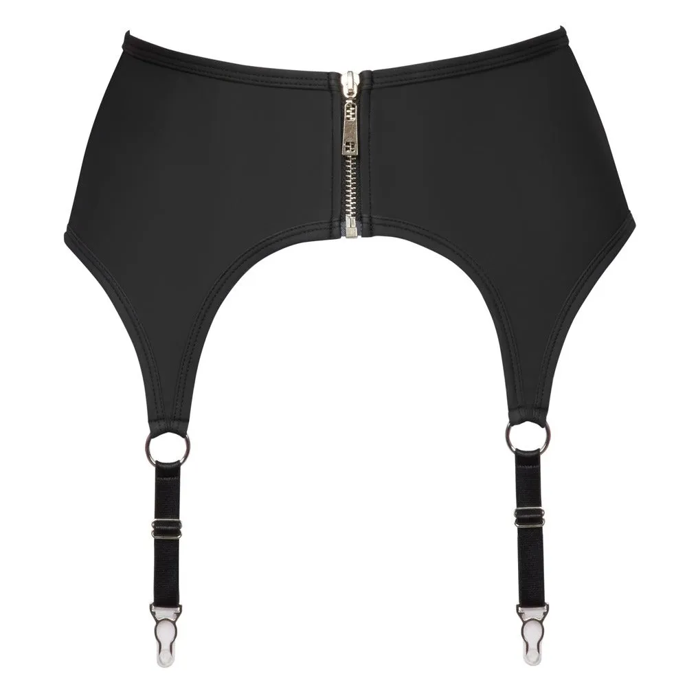 Cottelli Zip Suspender Belt Black