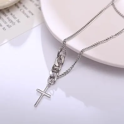 Cross neck chain