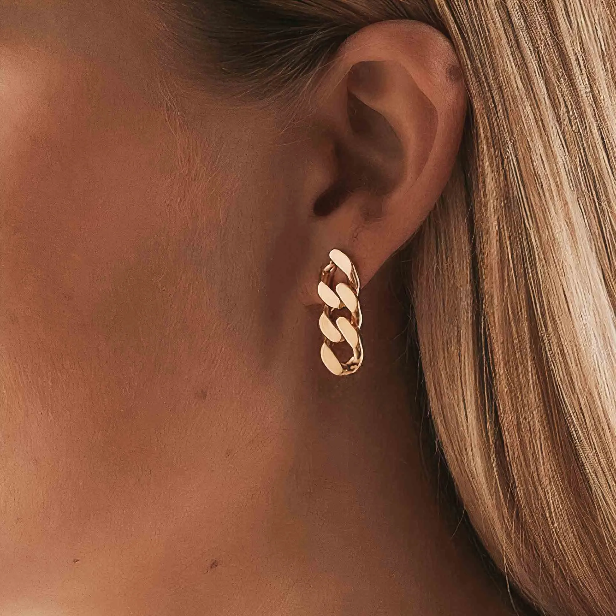 CUBAN LINK DROP EARRINGS