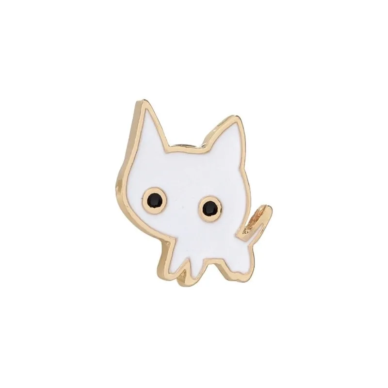 Cute Animal Alloy Metal Enamel Stoving Varnish Plating Unisex Brooches