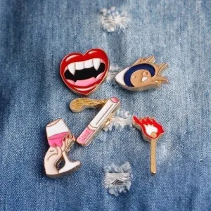 Cute Novelty Pin Cartoon Alloy Enamel Unisex Brooches