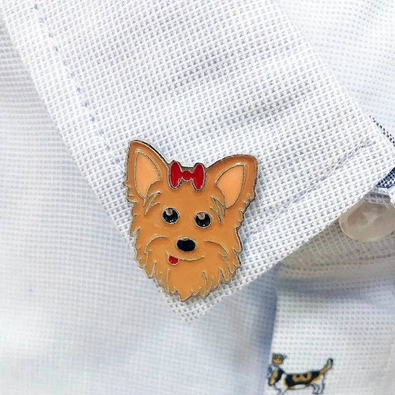 Cute Pin Animal Dog Alloy Enamel Unisex Brooches