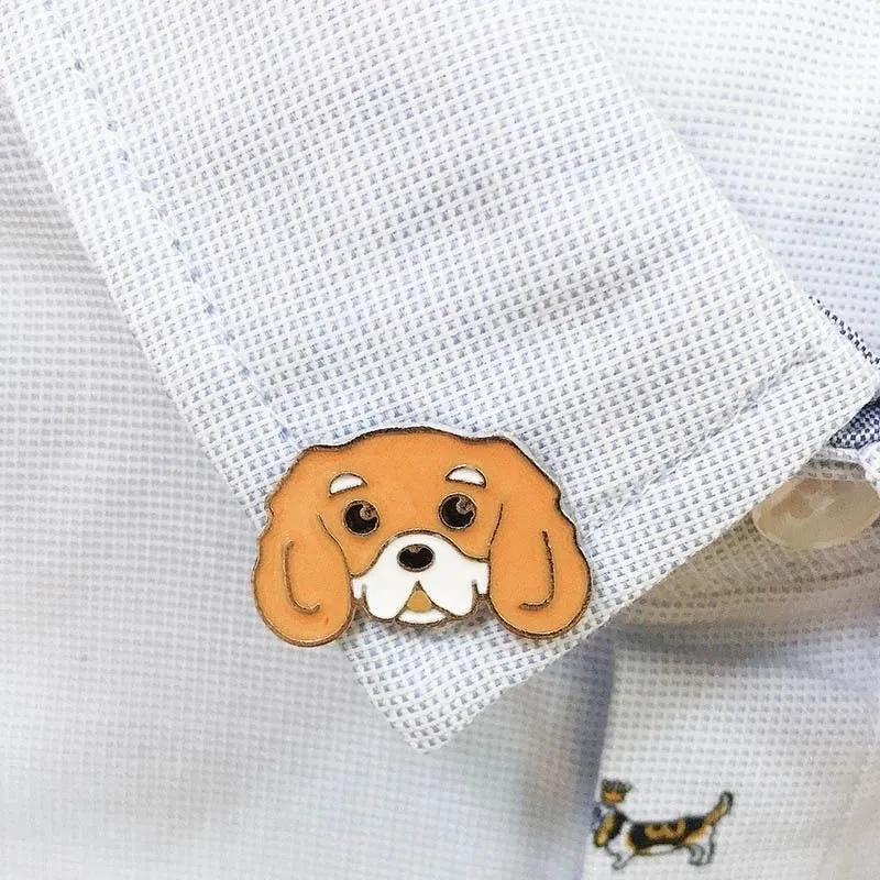 Cute Pin Animal Dog Alloy Enamel Unisex Brooches