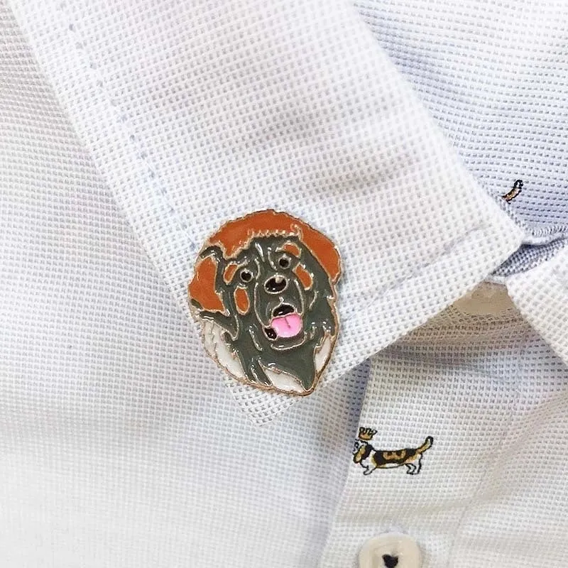 Cute Pin Animal Dog Alloy Enamel Unisex Brooches