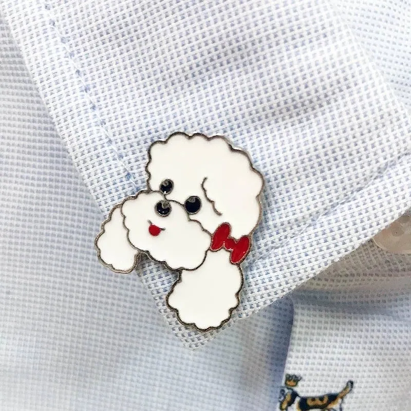 Cute Pin Animal Dog Alloy Enamel Unisex Brooches