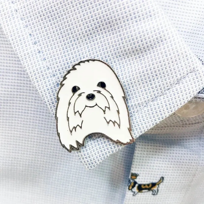 Cute Pin Animal Dog Alloy Enamel Unisex Brooches