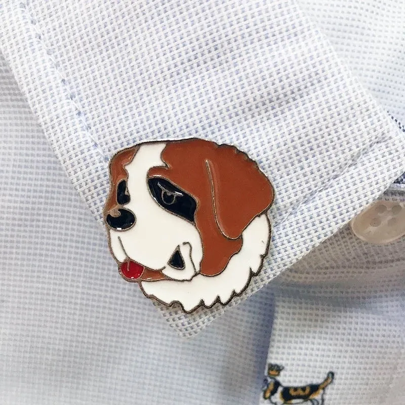 Cute Pin Animal Dog Alloy Enamel Unisex Brooches