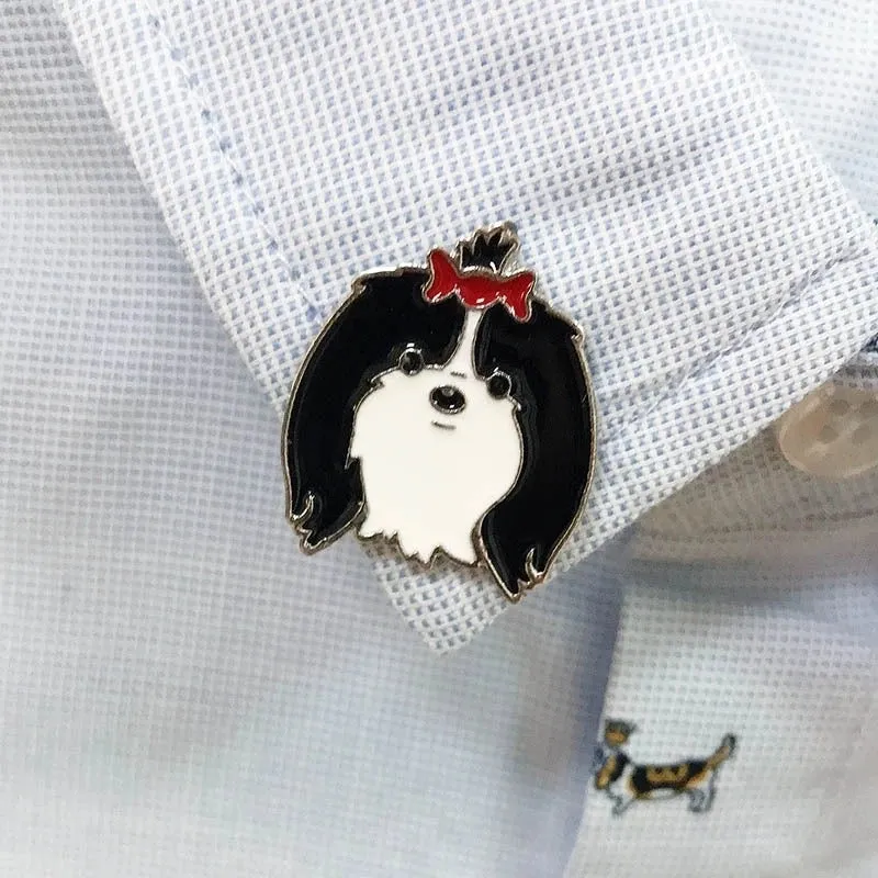 Cute Pin Animal Dog Alloy Enamel Unisex Brooches