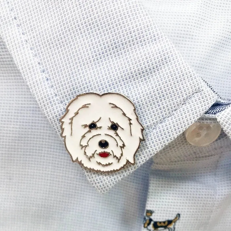 Cute Pin Animal Dog Alloy Enamel Unisex Brooches