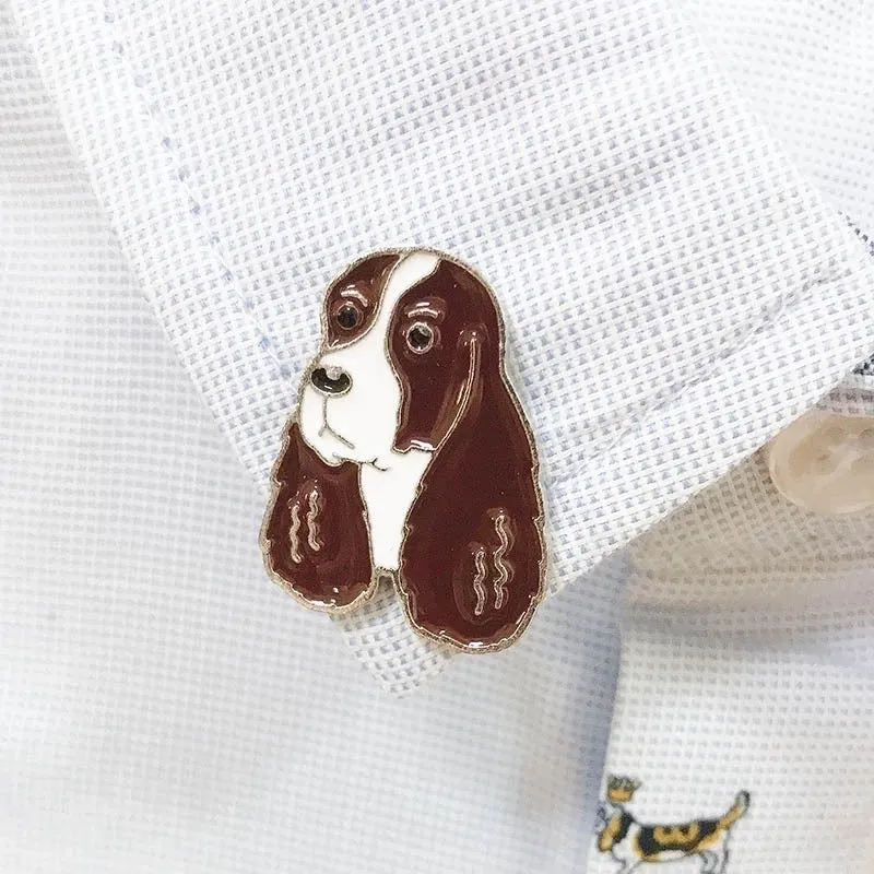 Cute Pin Animal Dog Alloy Enamel Unisex Brooches