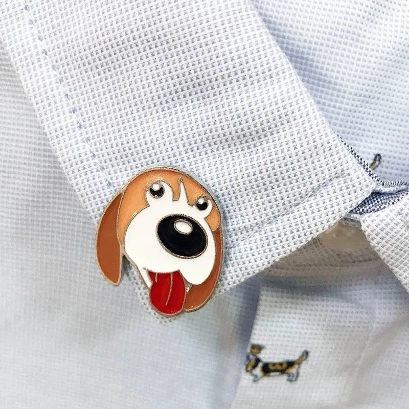 Cute Pin Animal Dog Alloy Enamel Unisex Brooches