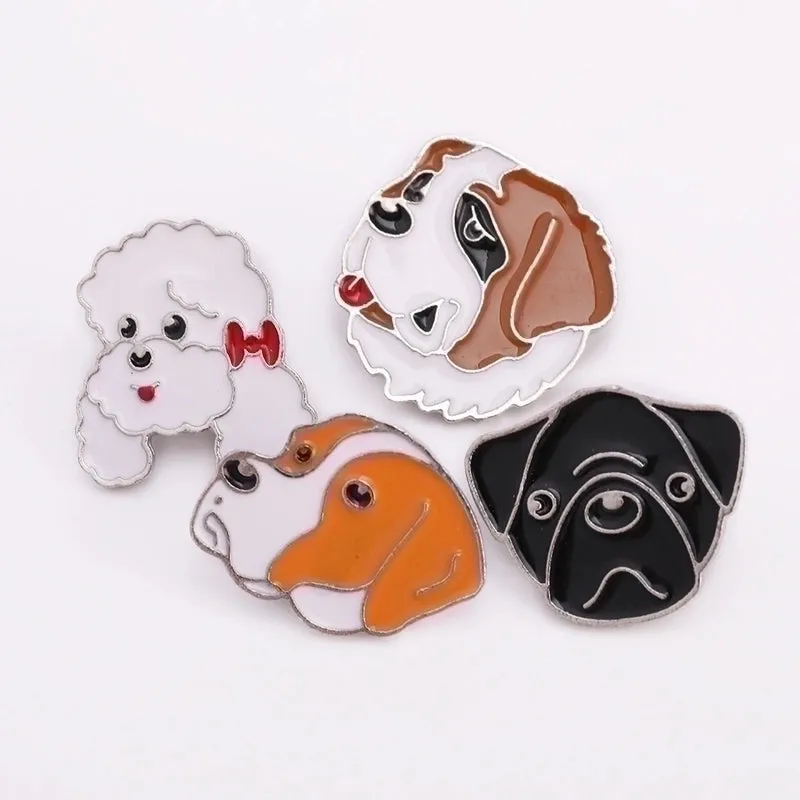 Cute Pin Animal Dog Alloy Enamel Unisex Brooches