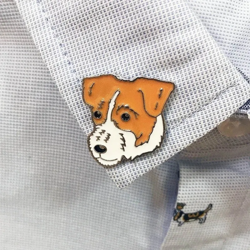 Cute Pin Animal Dog Alloy Enamel Unisex Brooches