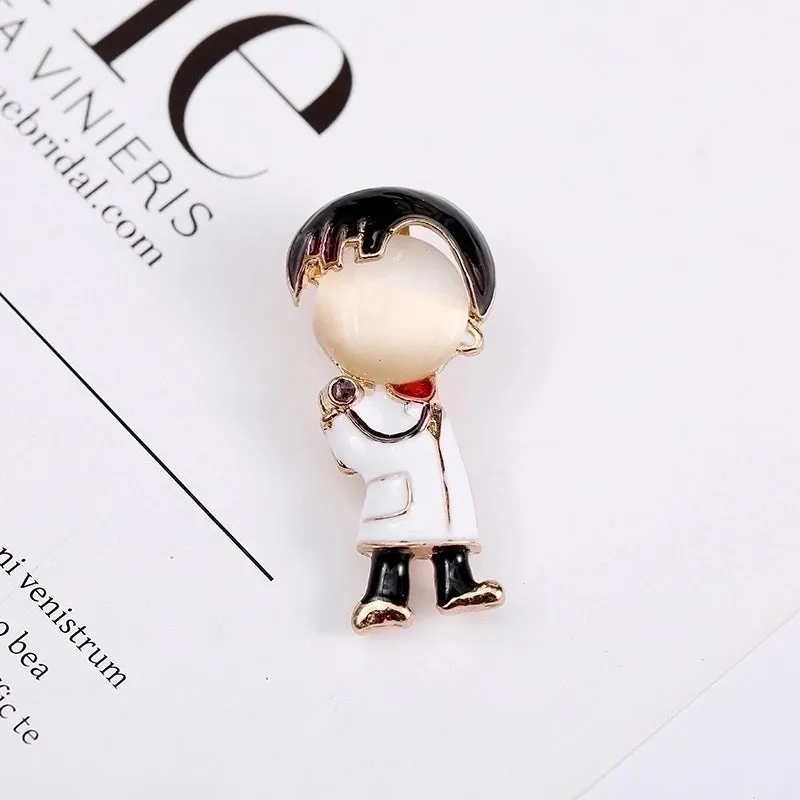 Cute Pin Cartoon Character Alloy Enamel Women'S Brooches