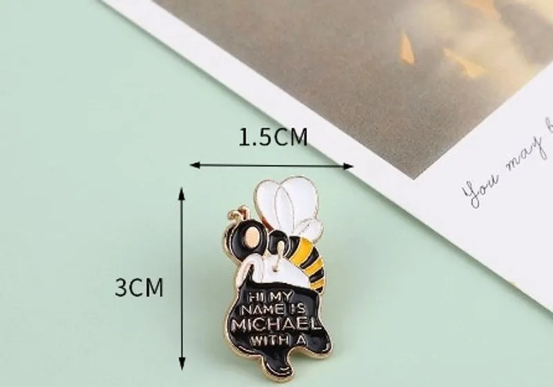 Cute Pin Letter Alloy Enamel Unisex Brooches