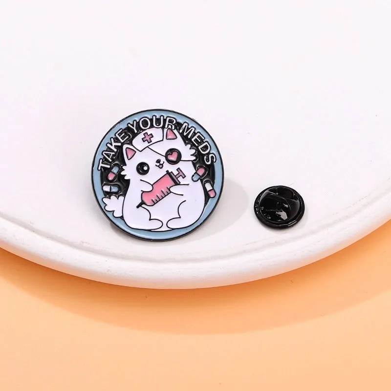 Cute Pin Letter Dog Cat Alloy Enamel Unisex Brooches