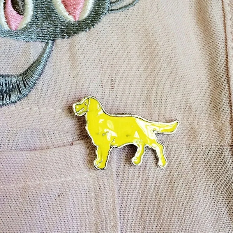 Cute Simple Style Pin Animal Dog Alloy Enamel Unisex Brooches