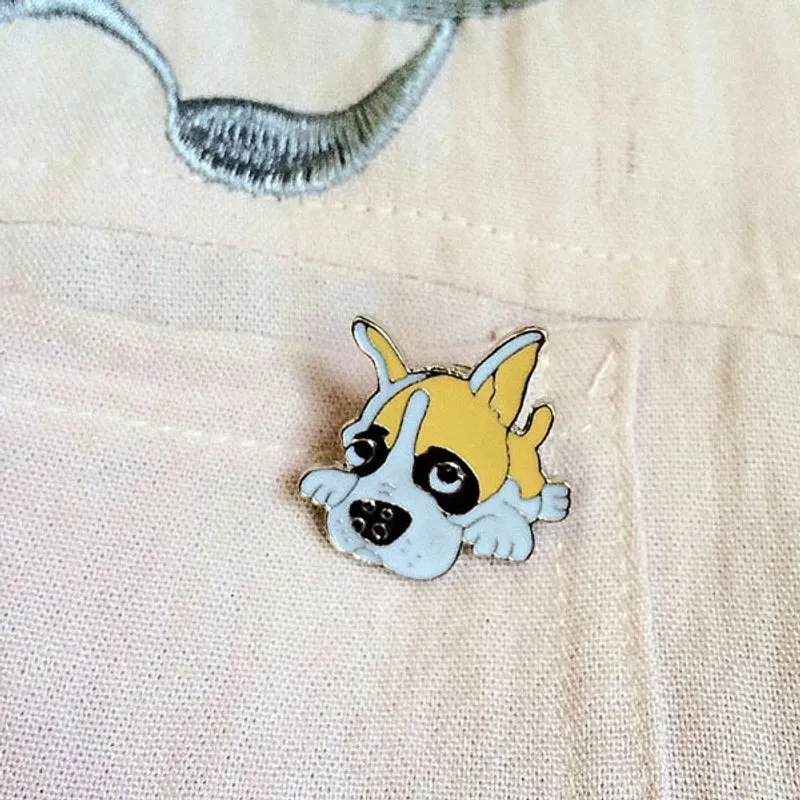 Cute Simple Style Pin Animal Dog Alloy Enamel Unisex Brooches