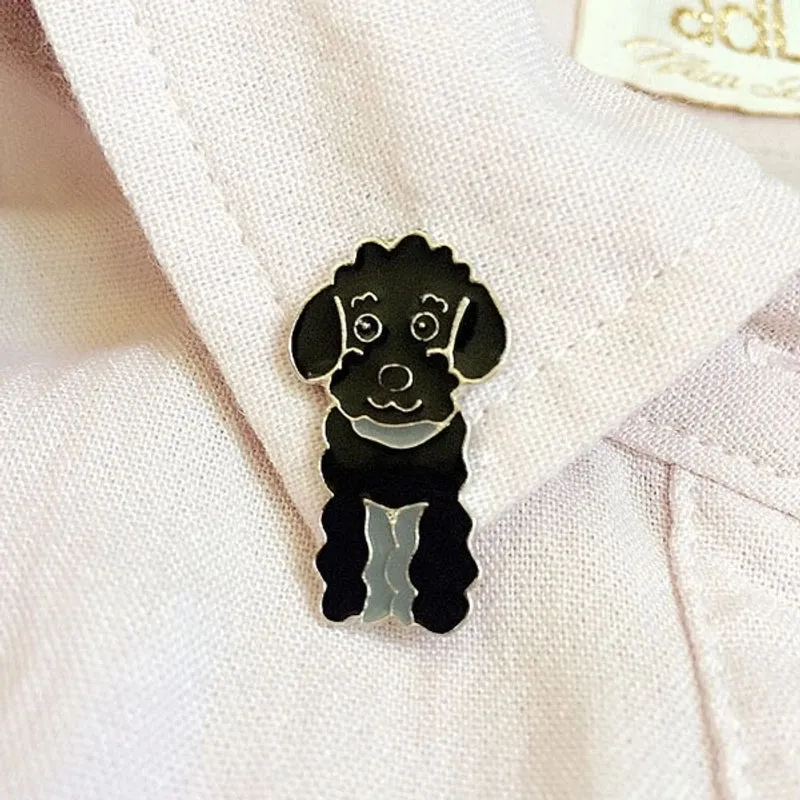 Cute Simple Style Pin Animal Dog Alloy Enamel Unisex Brooches