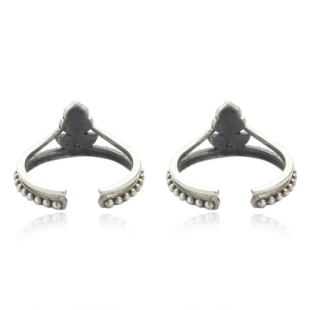 Cute Trendy Silver 92.5 Toe Ring