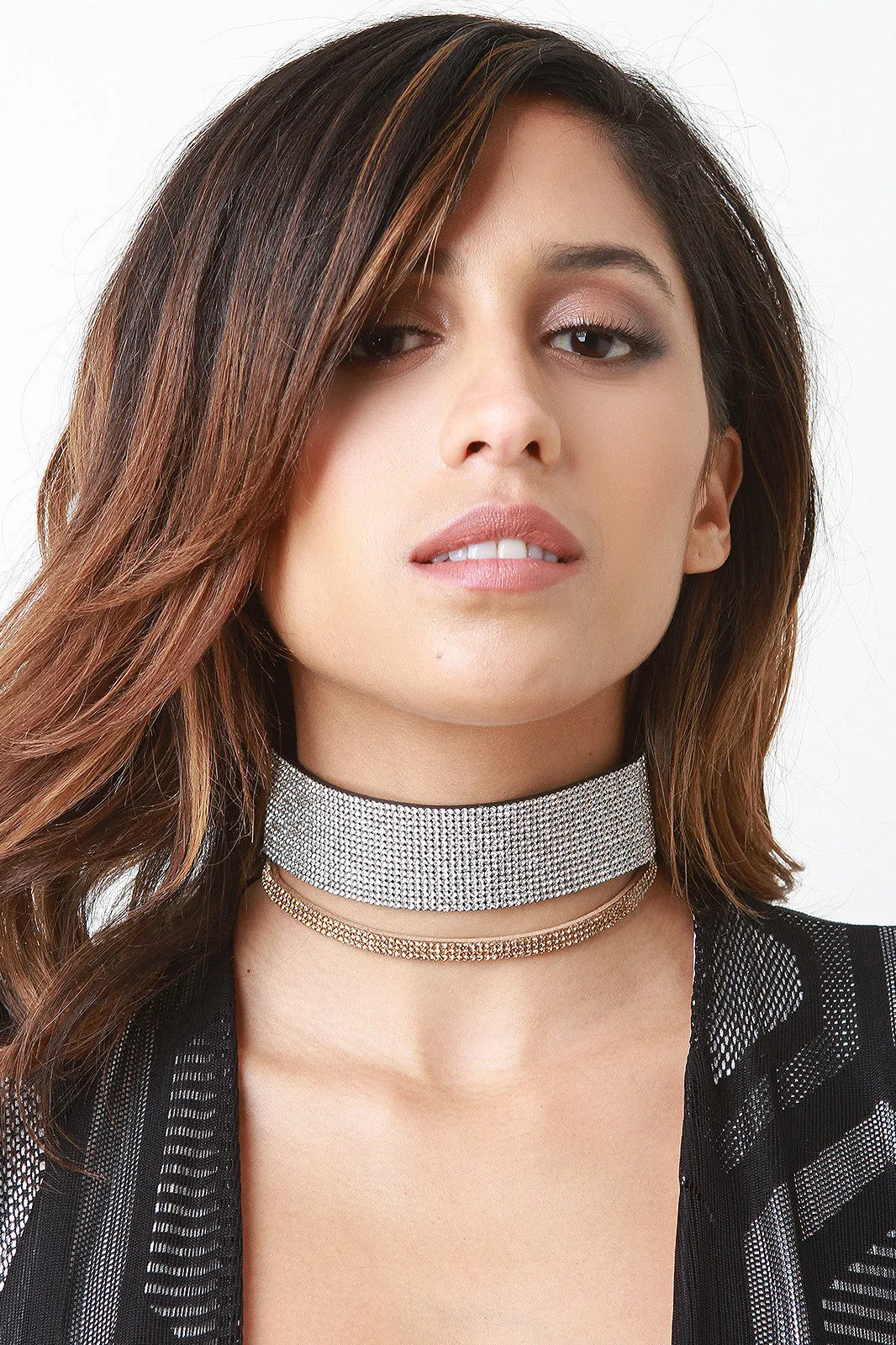 Diamonds Are A Girls Best Friend Choker Necklace Set