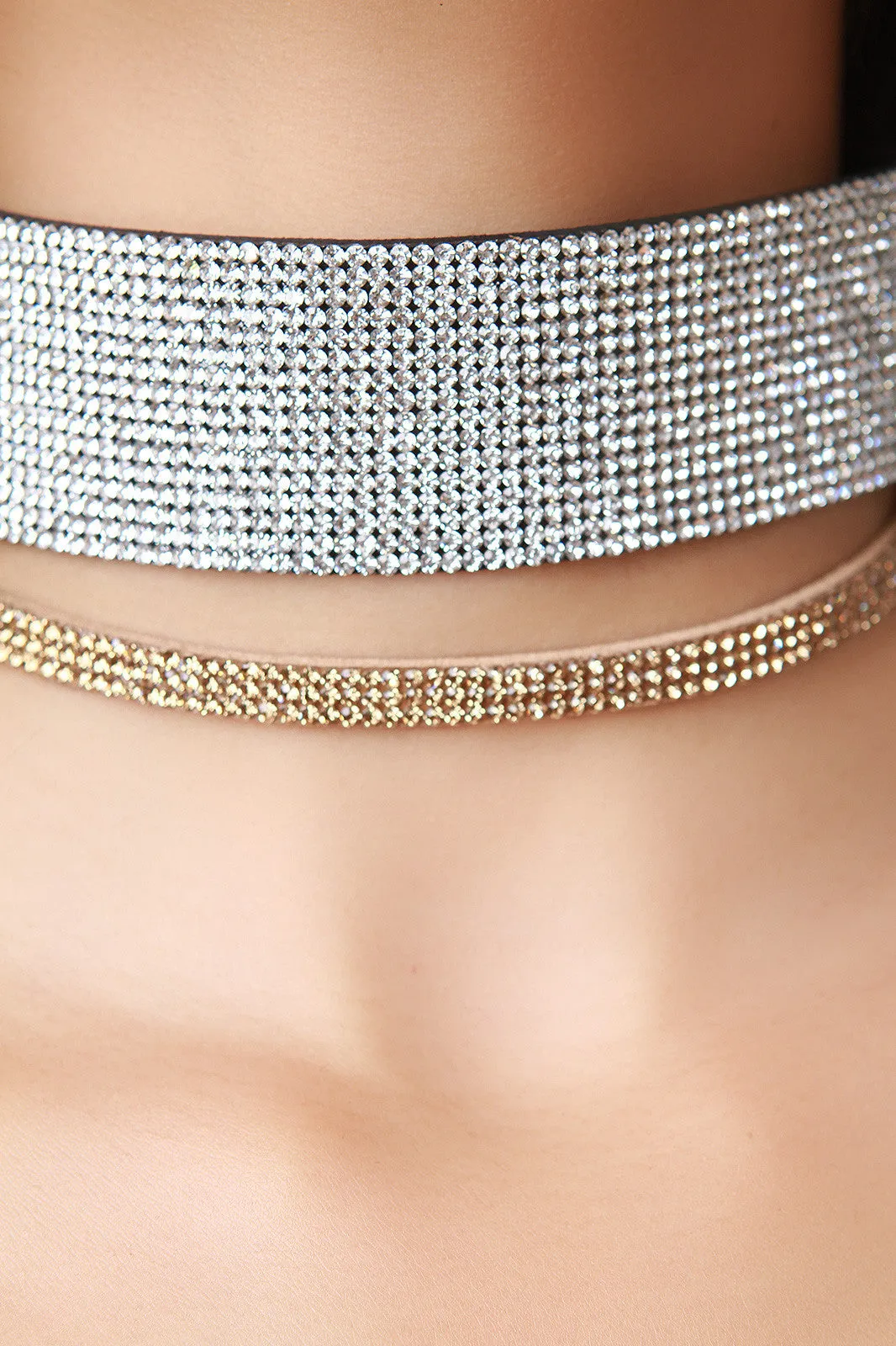 Diamonds Are A Girls Best Friend Choker Necklace Set