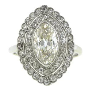 Edwardian Marquise Diamond Framed Ring, MRQ 1.85ct