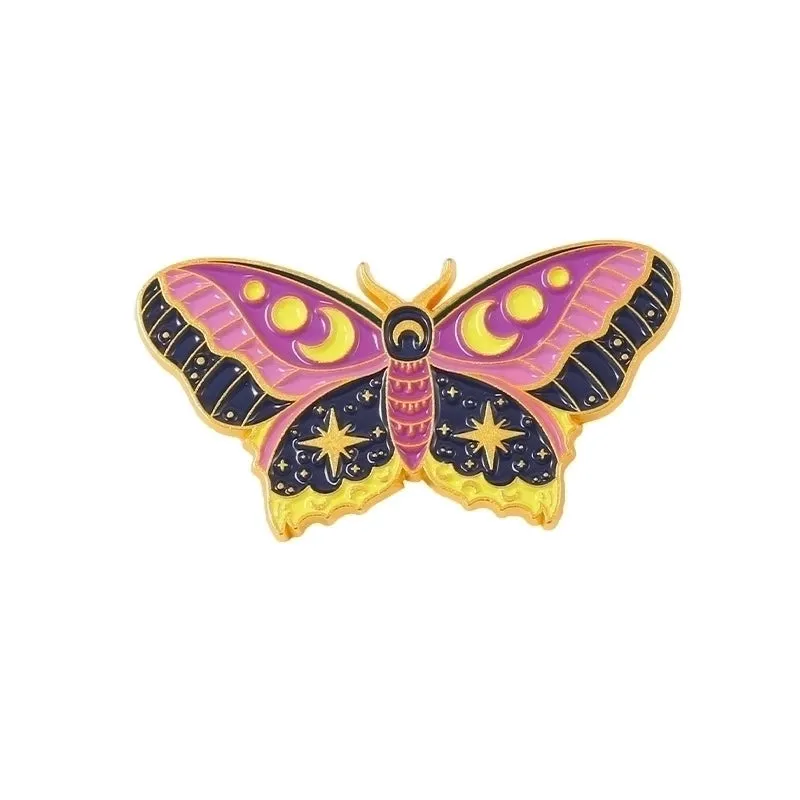 Fashion Pin Butterfly Alloy Enamel Women'S Brooches