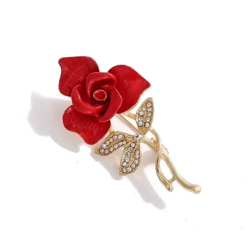 Fashion Pin Sunflower Flower Alloy Enamel Women'S Brooches