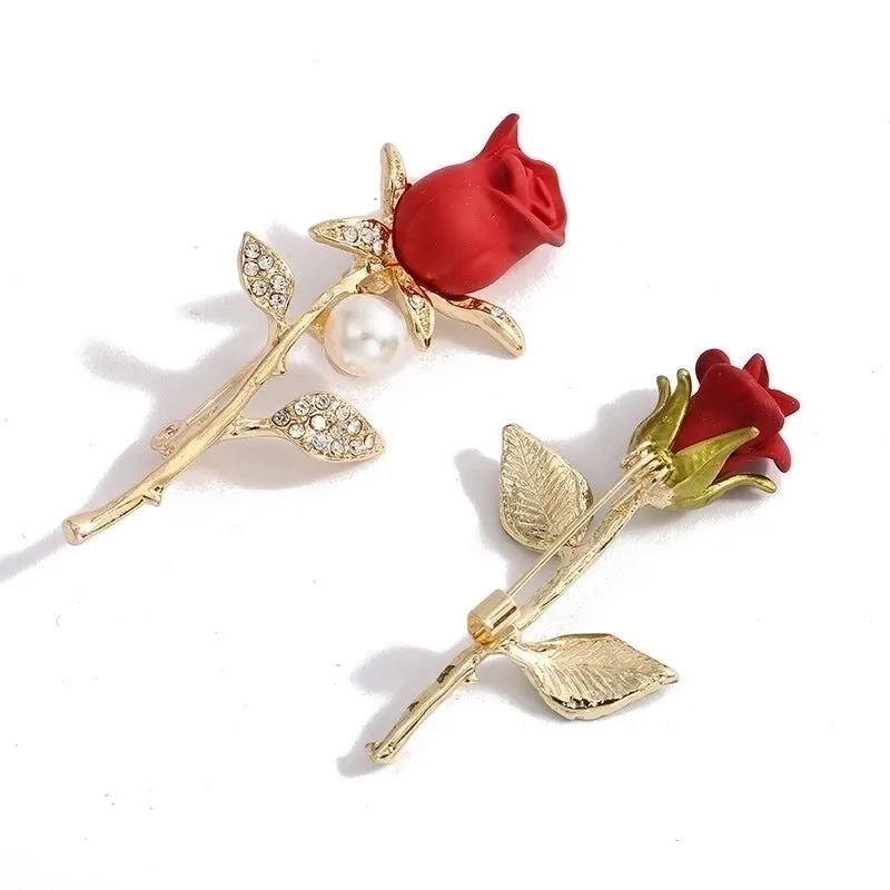 Fashion Pin Sunflower Flower Alloy Enamel Women'S Brooches