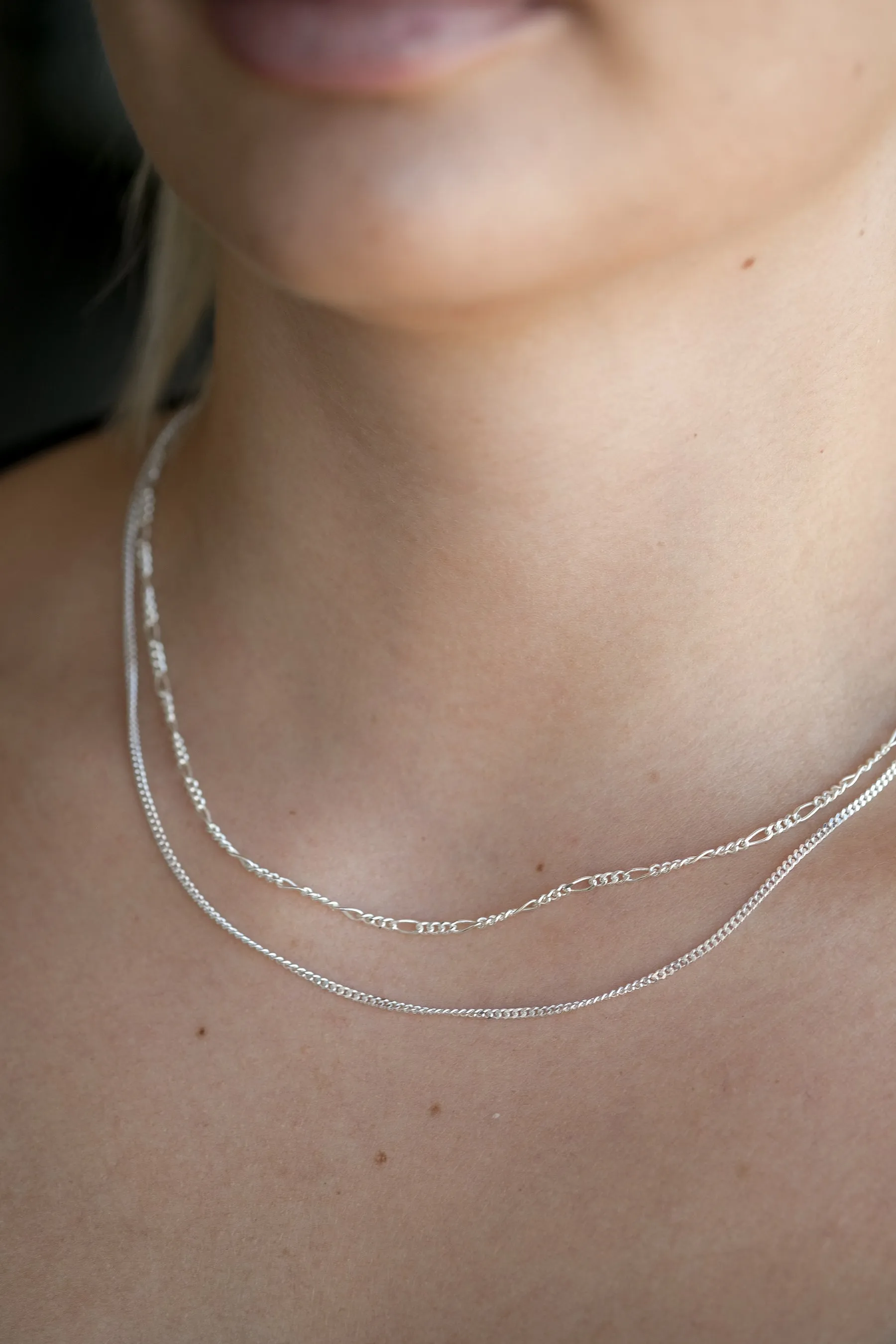 Favourite Figaro Chain Necklace - Sterling Sliver