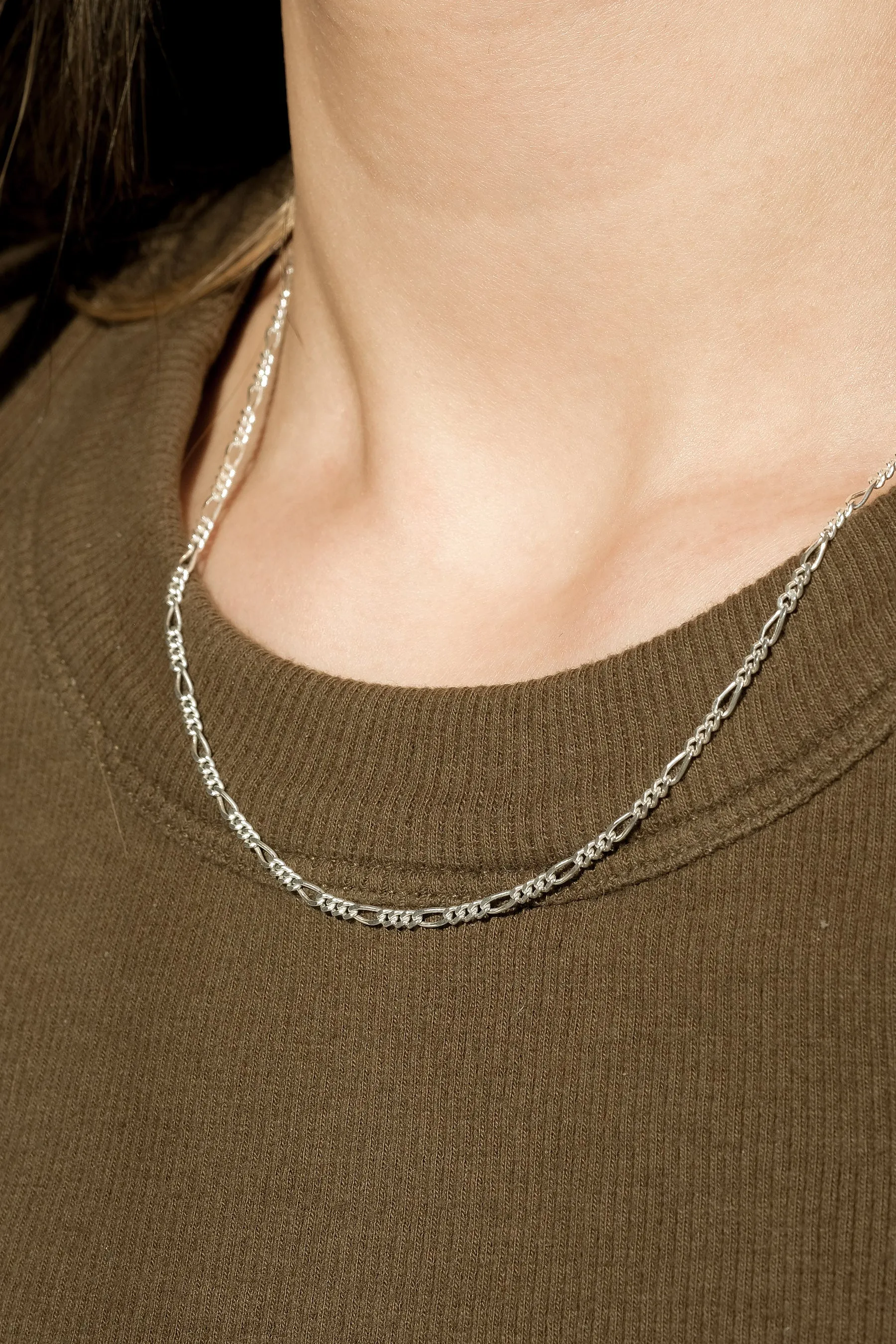 Favourite Figaro Chain Necklace - Sterling Sliver