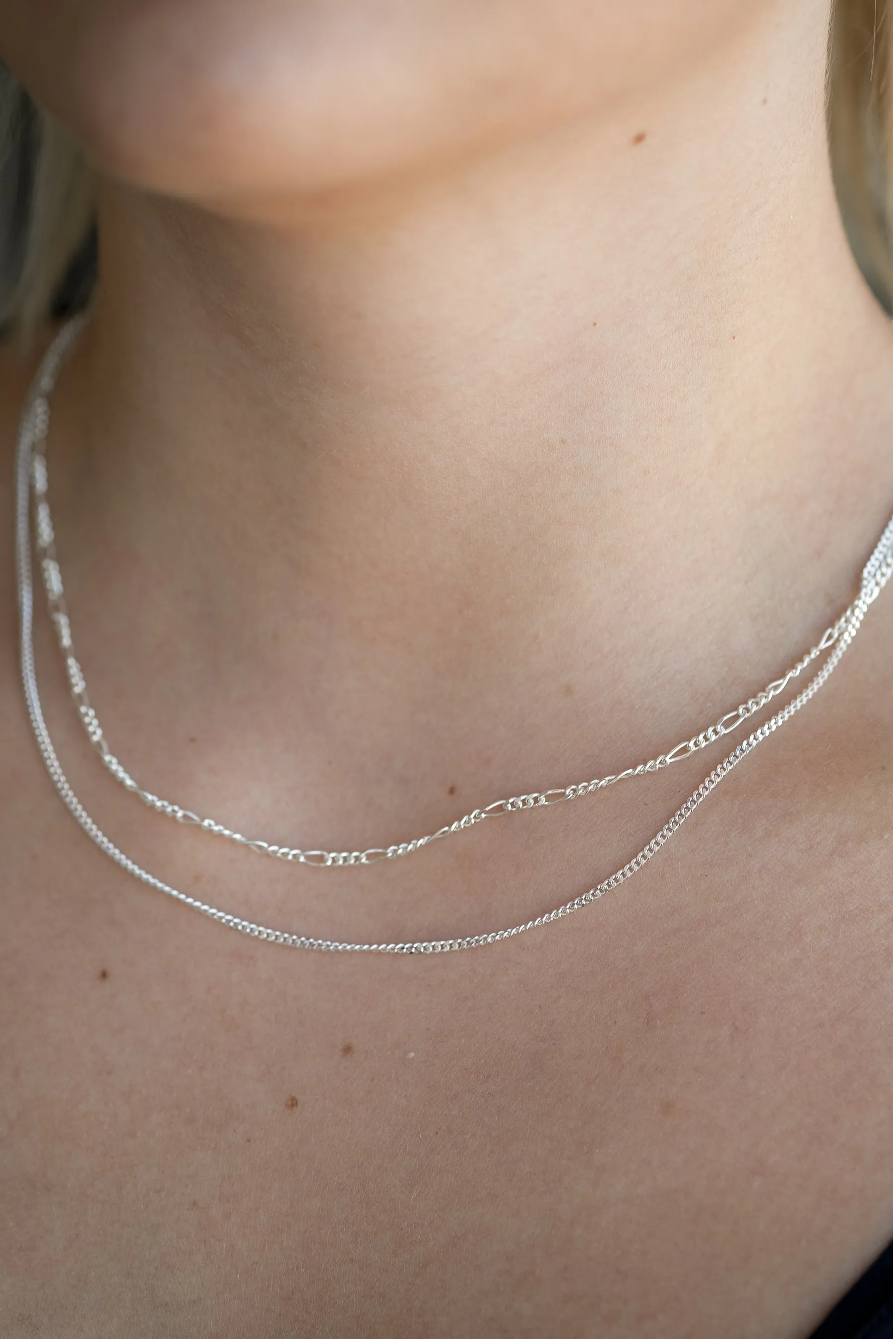 Favourite Figaro Chain Necklace - Sterling Sliver