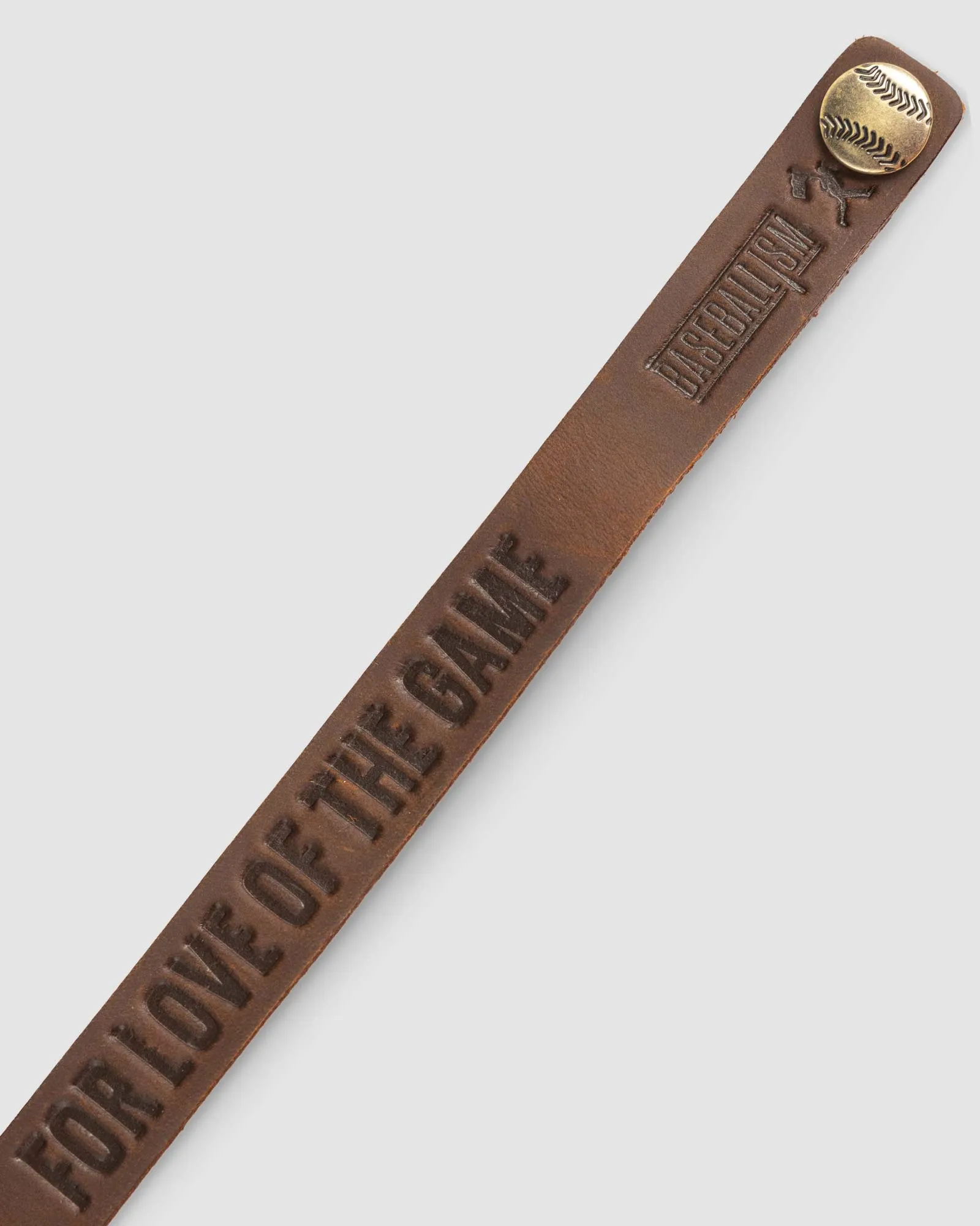 For Love of the Game Single Loop Bracelet - Dark Brown