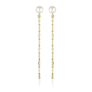 Georgini Red Carpet Gold Plated Sterling Silver Globe Drop Earrings