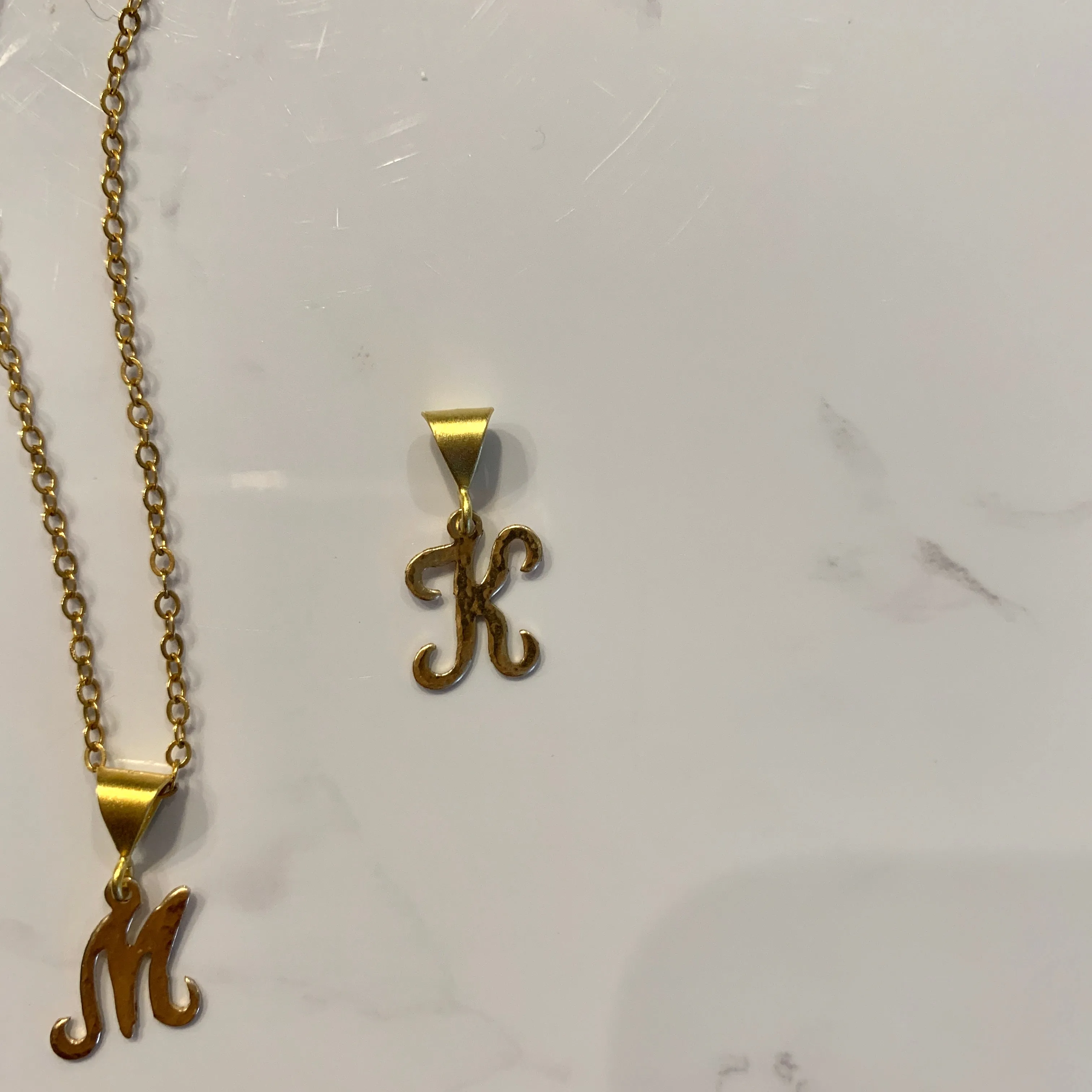 Gold Initial Pendant