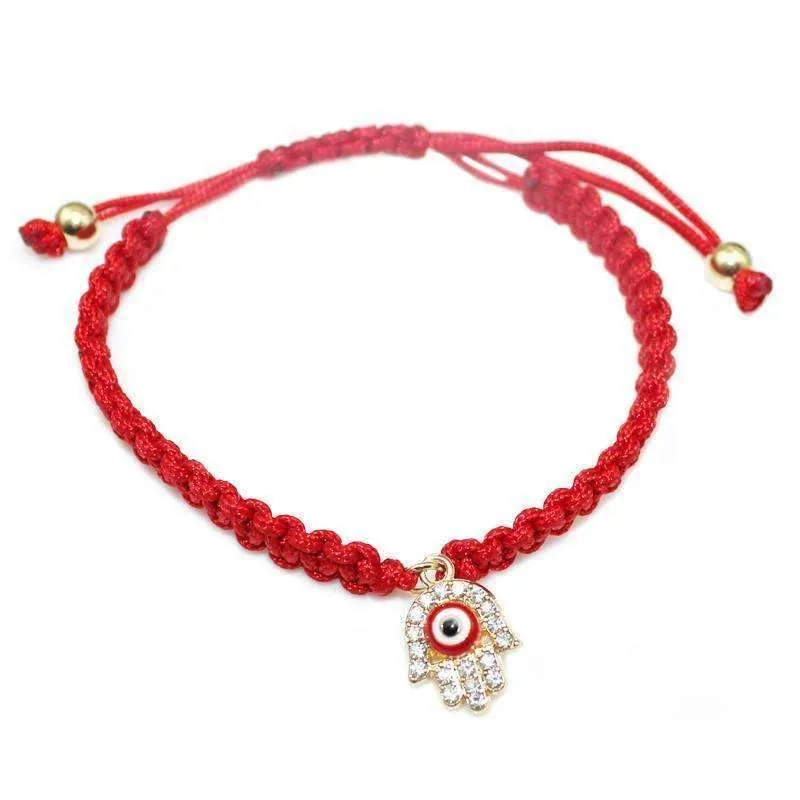 Hamsa Red String Bracelet