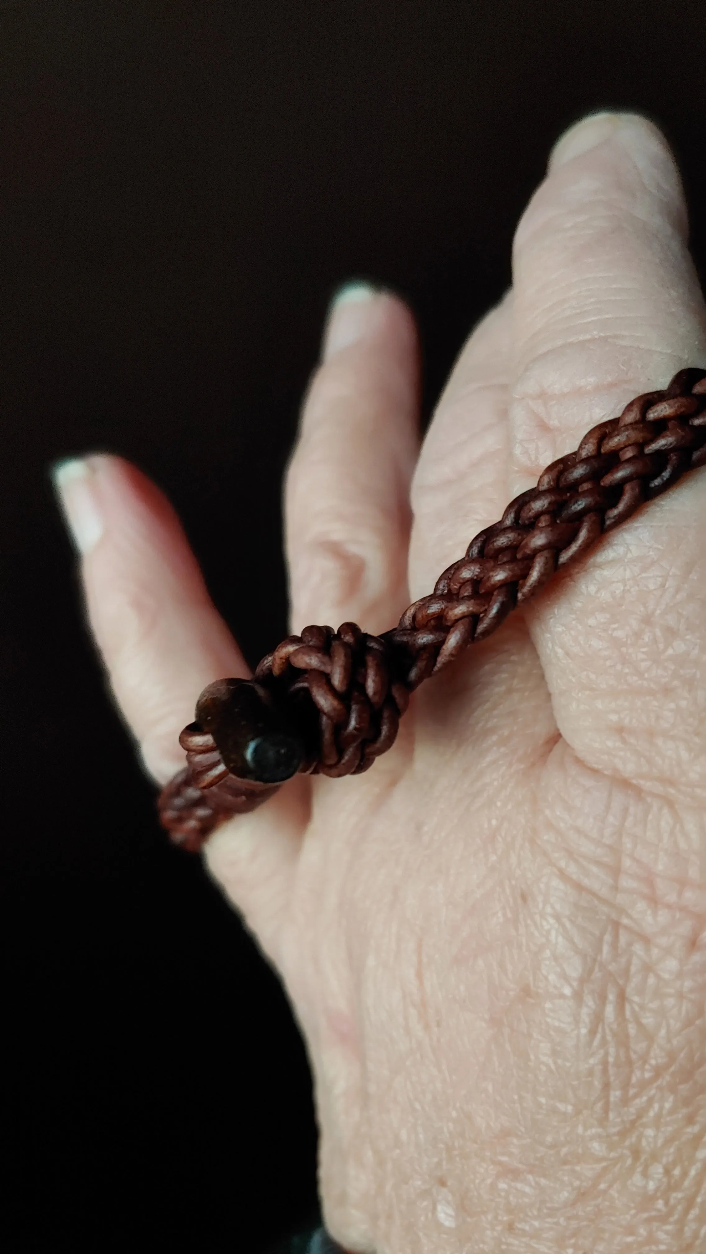 Identity Braided Leather Bracelet