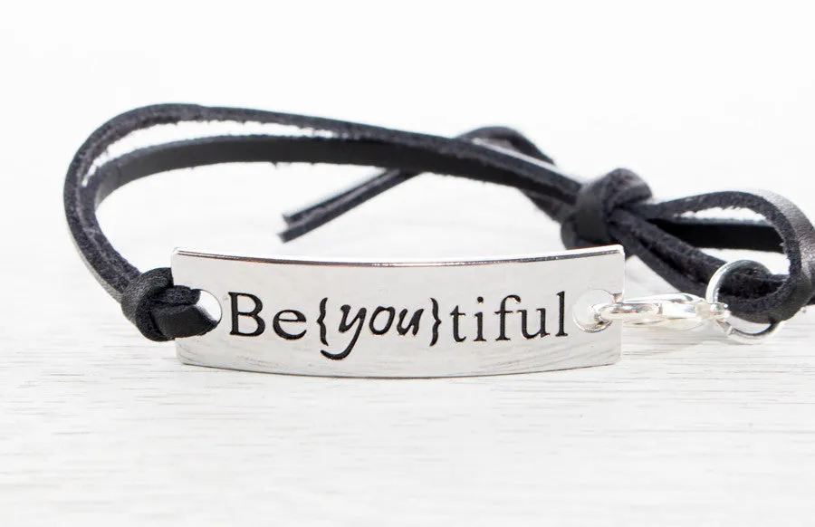 Inspirational Stamped Leather Bracelets