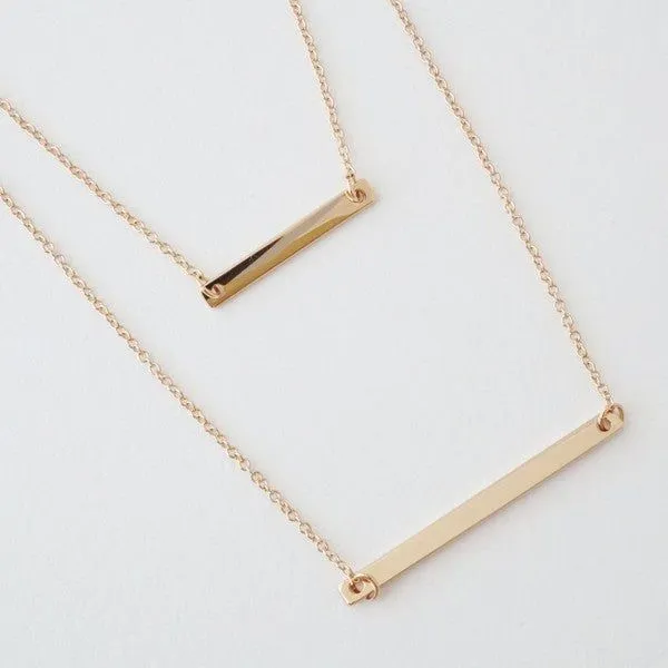 Layered Bar Necklace