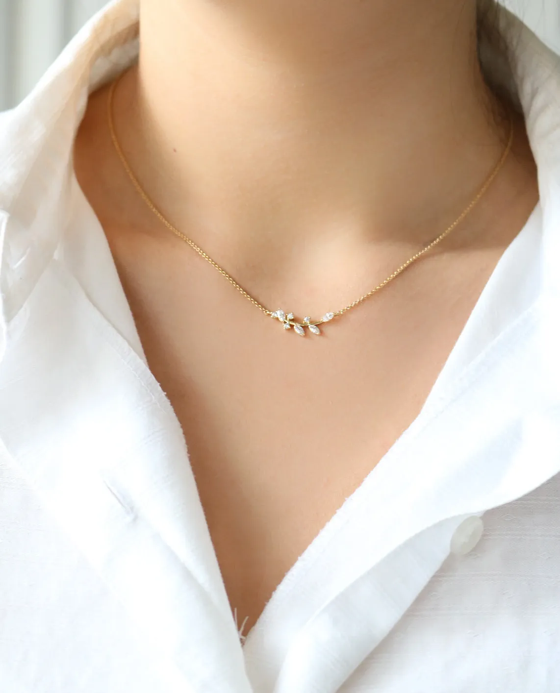 Leaf Branch Necklace