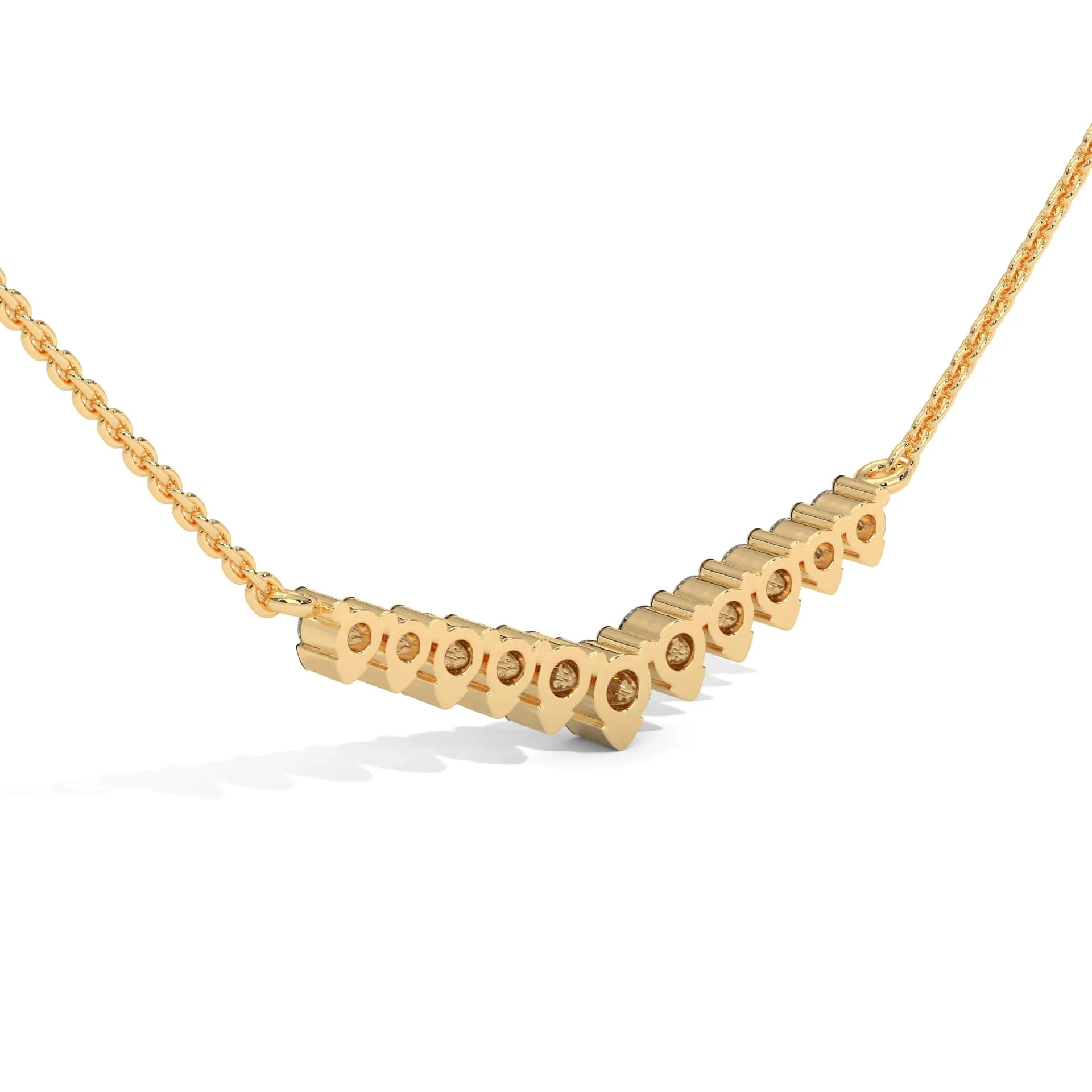 Leone V-Shape Silver Pendant | 22KT Gold Vermeil