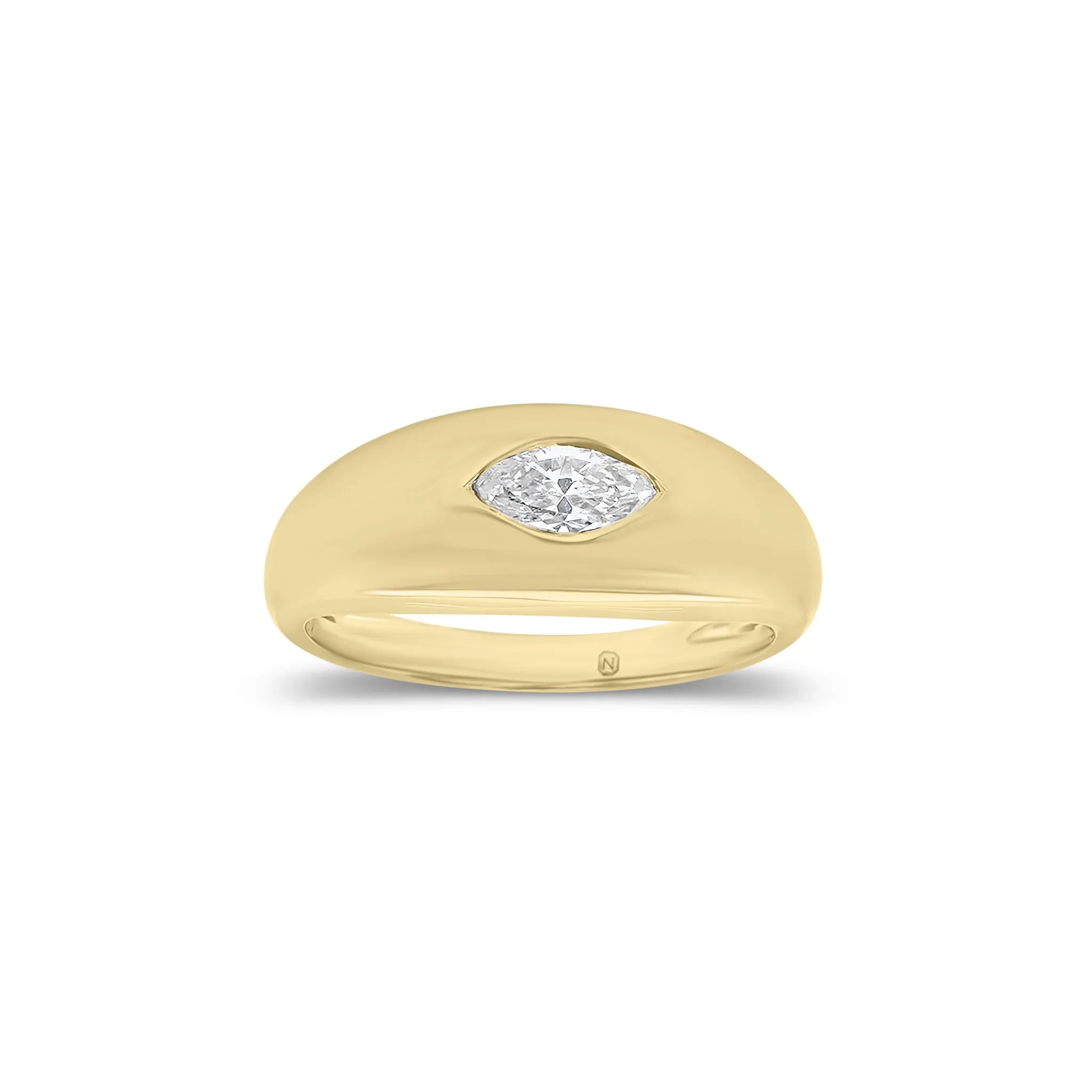 Marquise Diamond Dome Ring