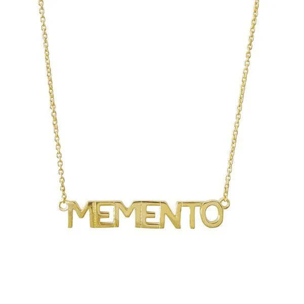 MEMENTO Nameplate Necklace - Sale